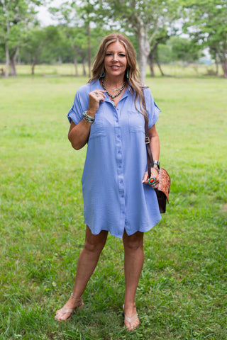 Easy Breezy Dress ~ Periwinkle