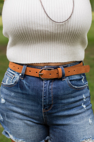 Saddle Chic Belt ~ Cognac