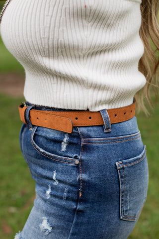 Saddle Chic Belt ~ Cognac