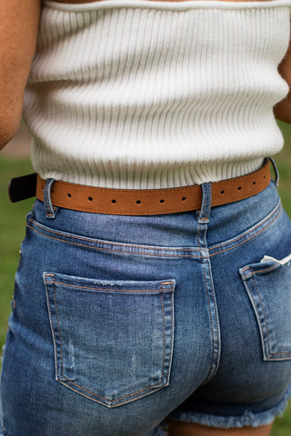 Saddle Chic Belt ~ Cognac