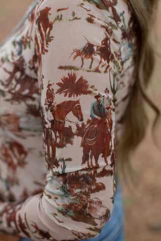Grit & Gallop Mesh Top