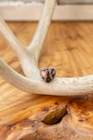 Rhodolite Heart Ring