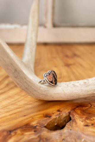 Rhodolite Heart Ring