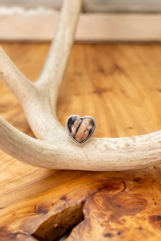 Rhodolite Heart Ring