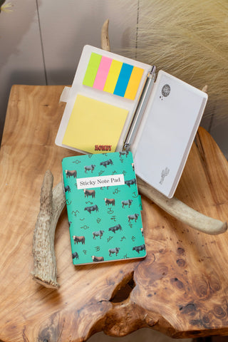 Sticky Note Pad Holder ~ Callin' Cattle