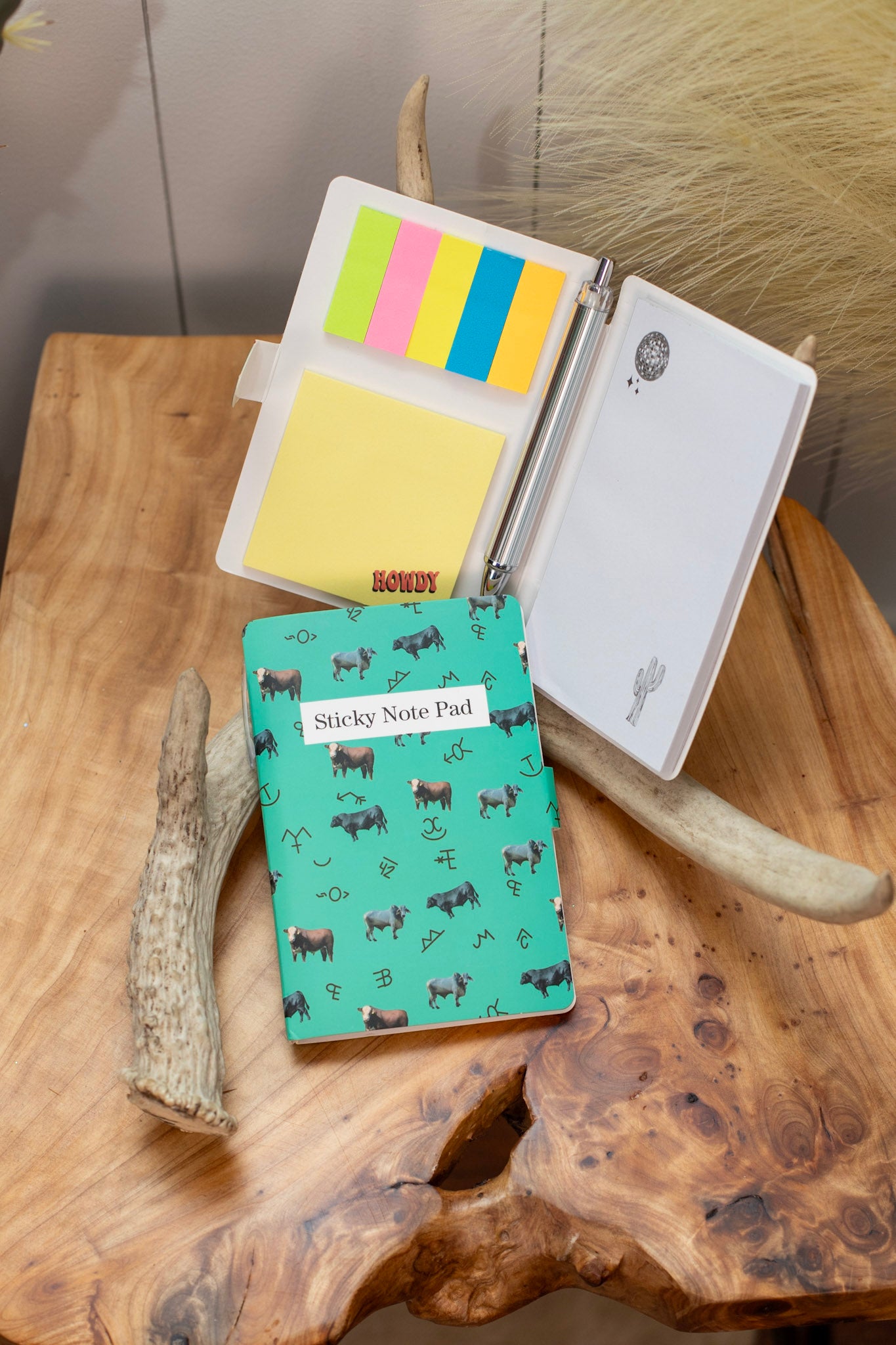 Sticky Note Pad Holder ~ Callin' Cattle