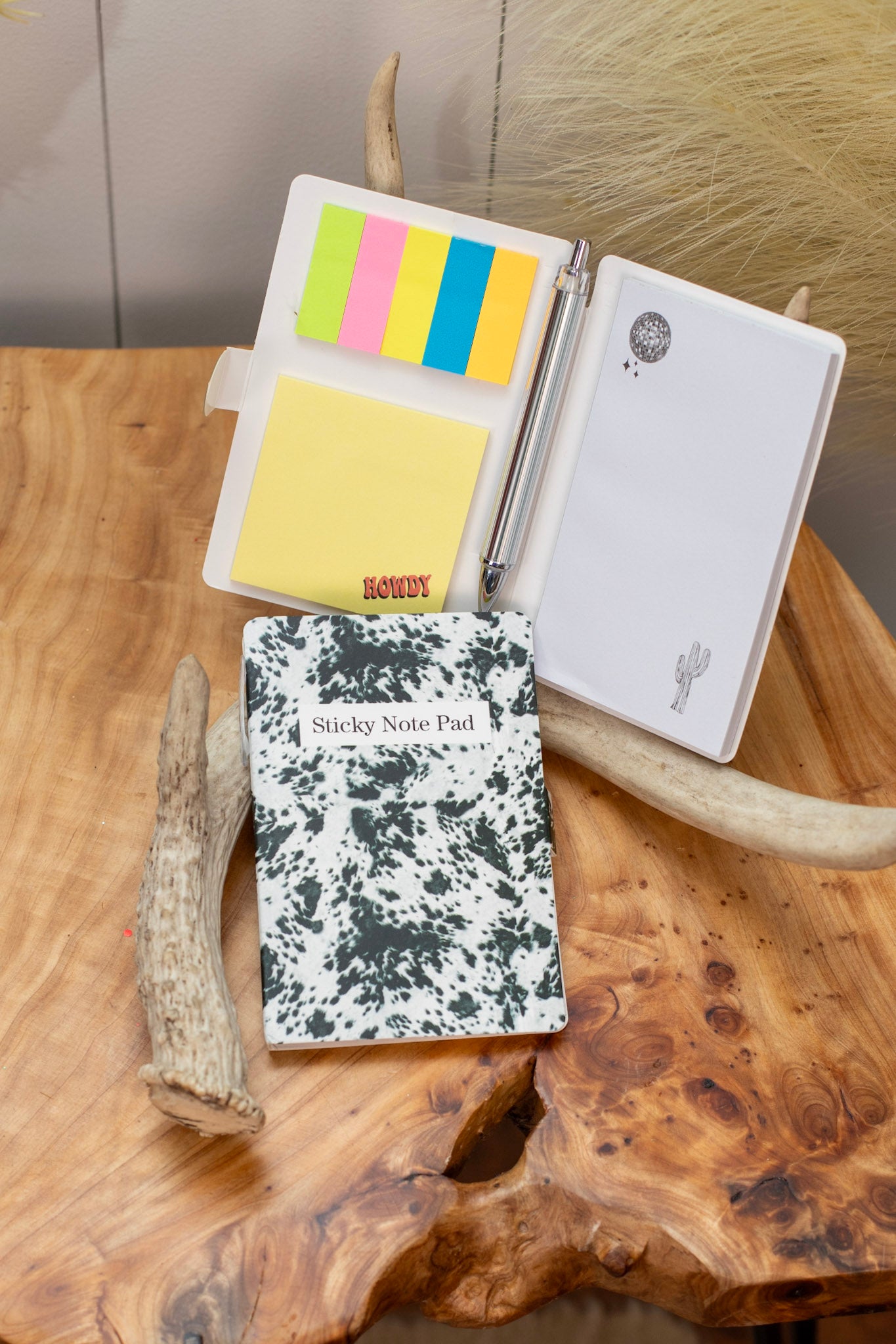 Sticky Note Pad Holder ~ Cow