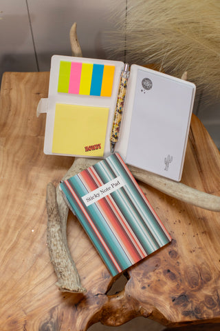 Sticky Note Pad Holder ~ Punchy Serape