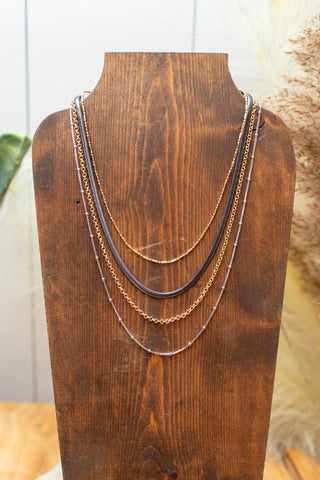 Penelope Necklace- Gunmetal