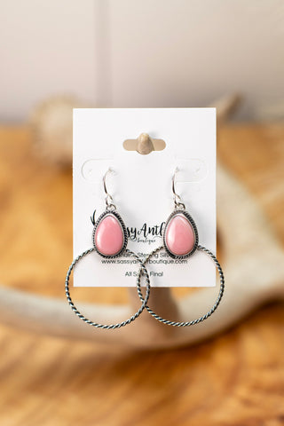 Pink Conch Earrings