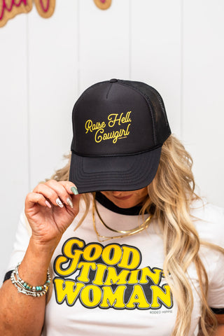 Raise Hell Cowgirl Trucker