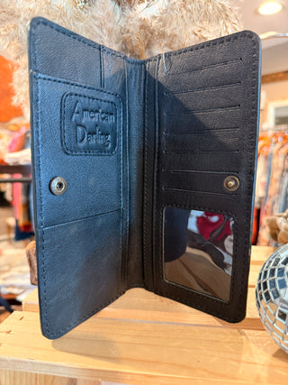 Stitch Back Wallet ~ Black