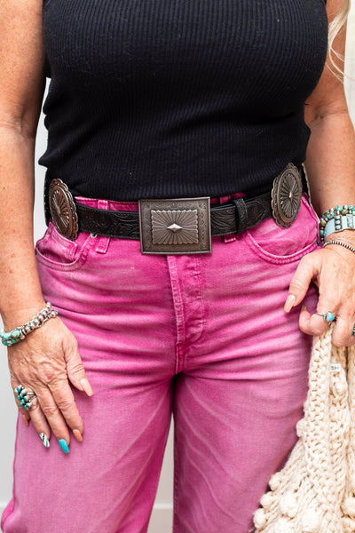 Alternating Floral Concho Belt by Ariat