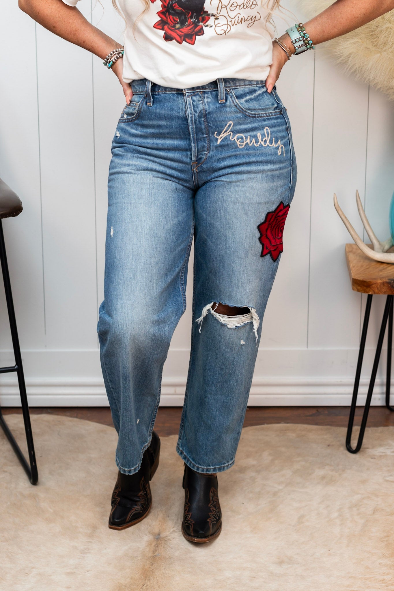 Ultra High Rise Rodeo Quincy Tomboy Straight Jeans