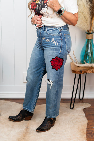 Ultra High Rise Rodeo Quincy Tomboy Straight Jeans