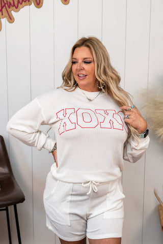 "XOXO" Pullover - IVORY