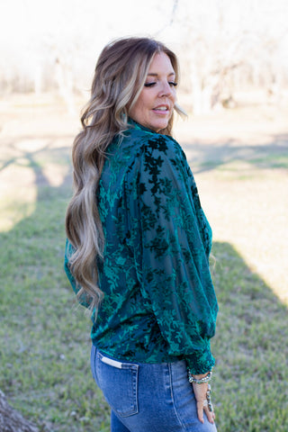 Evergreen Elegance Blouse