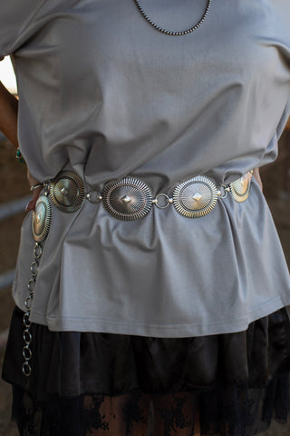 Silver Spur Chain Belt