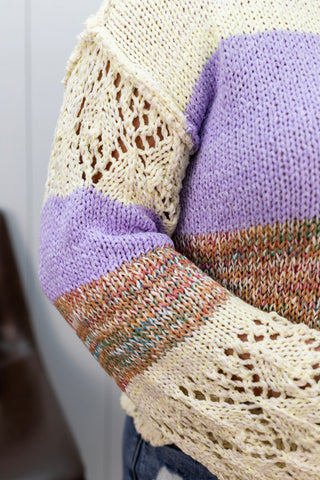 Lavender Bliss Knit Sweater