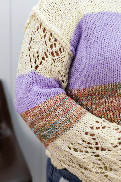 Lavender Bliss Knit Sweater