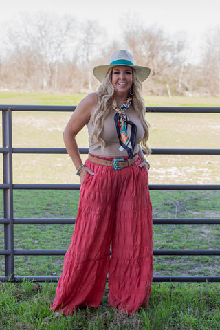 Basic Crop Tank ~ Taupe