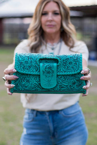 Western Smokeshow Handbag ~ Turquoise