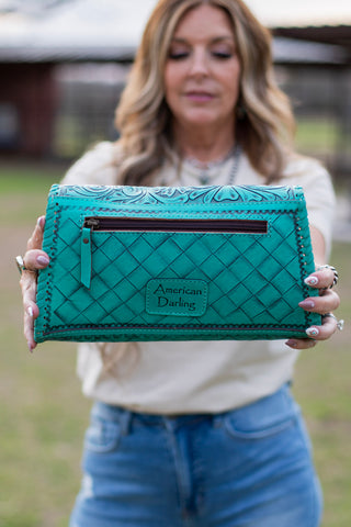 Western Smokeshow Handbag ~ Turquoise