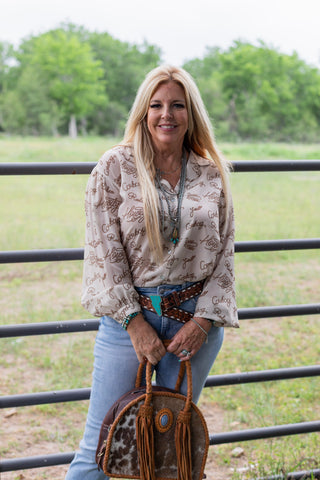 Lasso A Cowboy Blouse