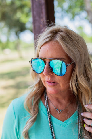 Earhart Blue Sunglasses