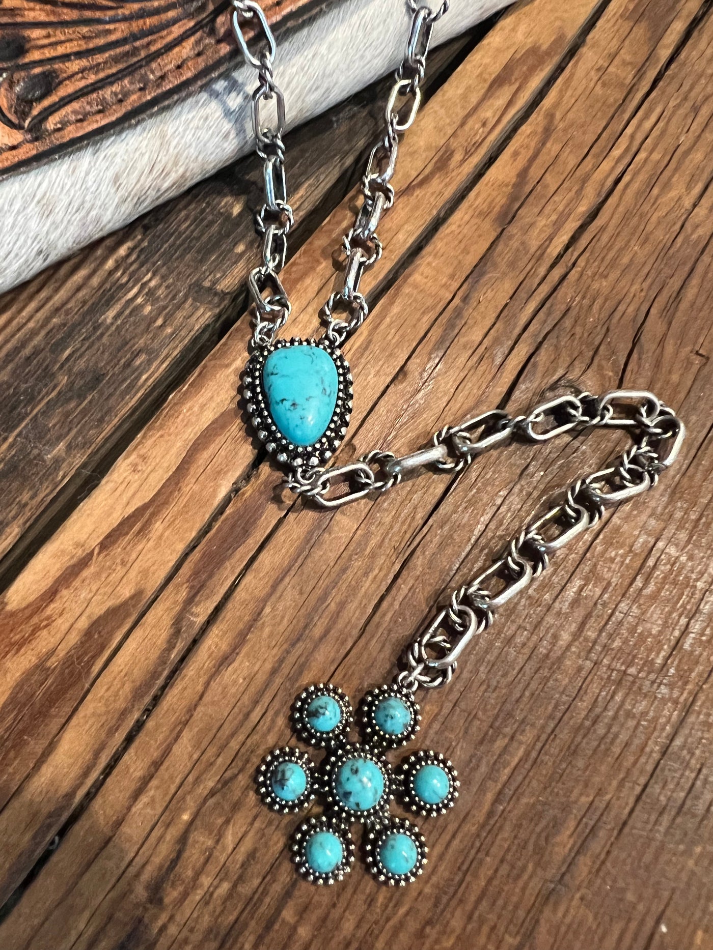 Turquoise Lariat Necklace