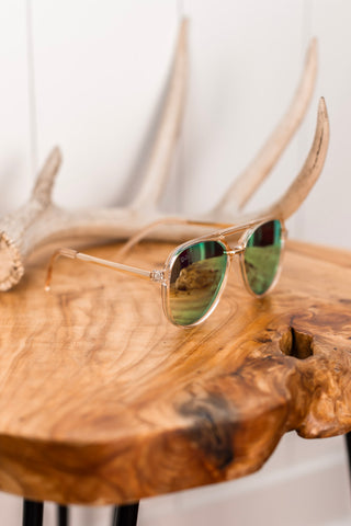 Earhart Gold Sunglasses