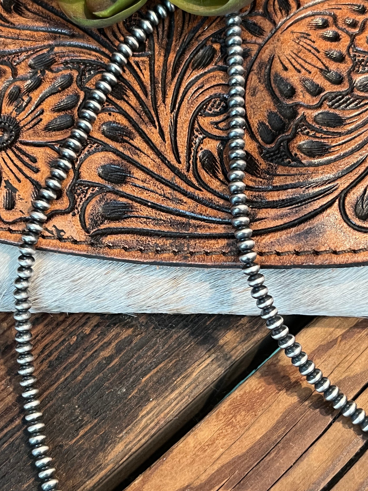 Saucer Navajo Pearl Necklaces ~ 4.5mm