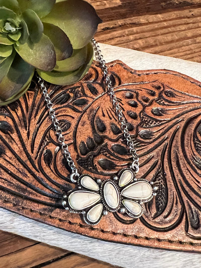 Flower Concho Necklace