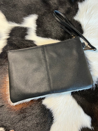 Cowhide Wristlet