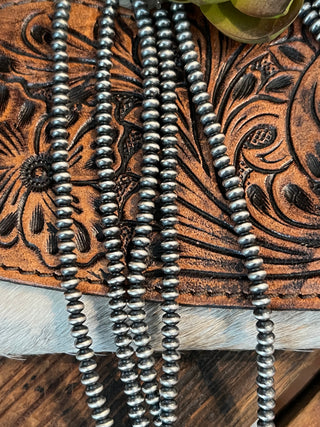 Saucer Navajo Pearl Necklaces ~ 4.5mm