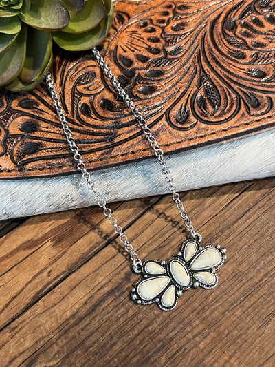 Flower Concho Necklace