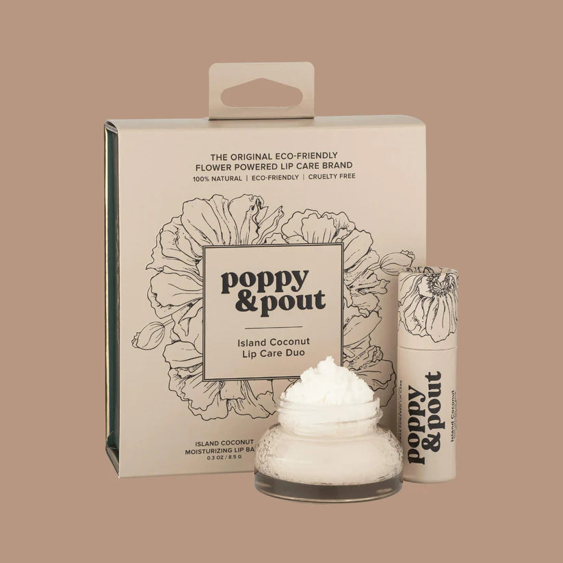 Poppy & Pout Lip Care Duo ~ Island Coconut