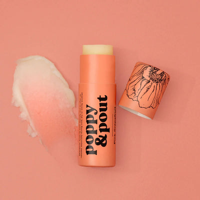 Poppy & Pout Lip Balm ~ Pink Grapefruit