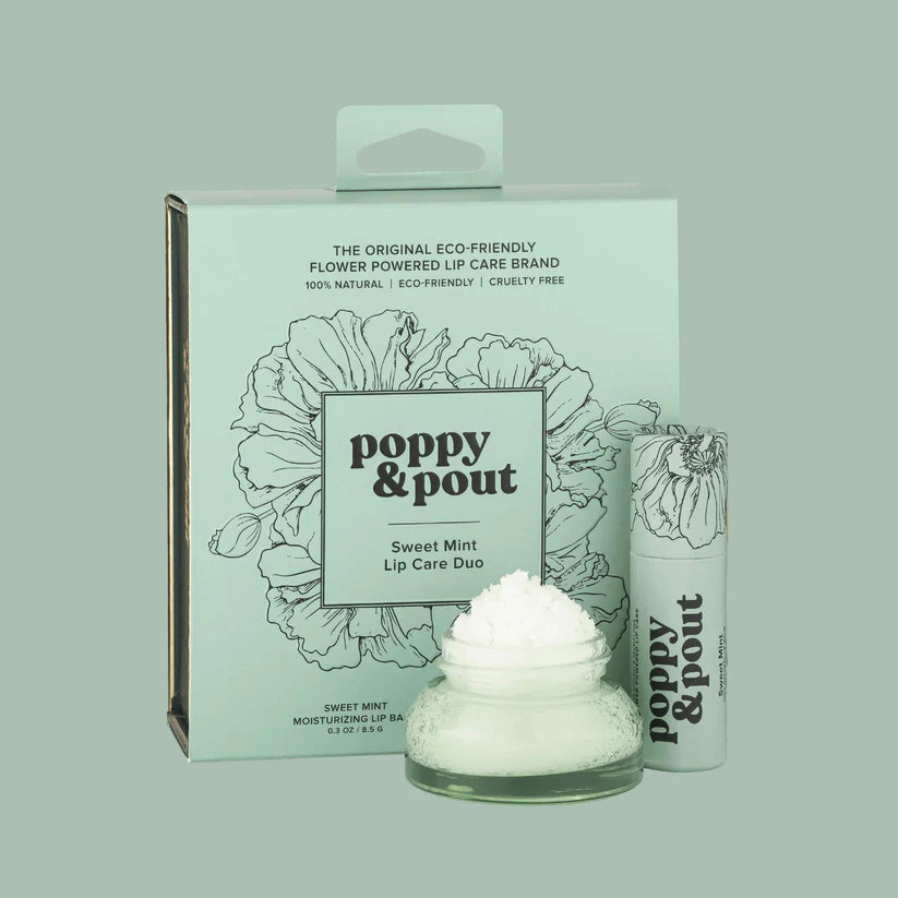 Poppy & Pout Lip Care Duo ~ Sweet Mint