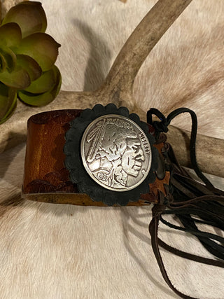 Leather Coin Cuff