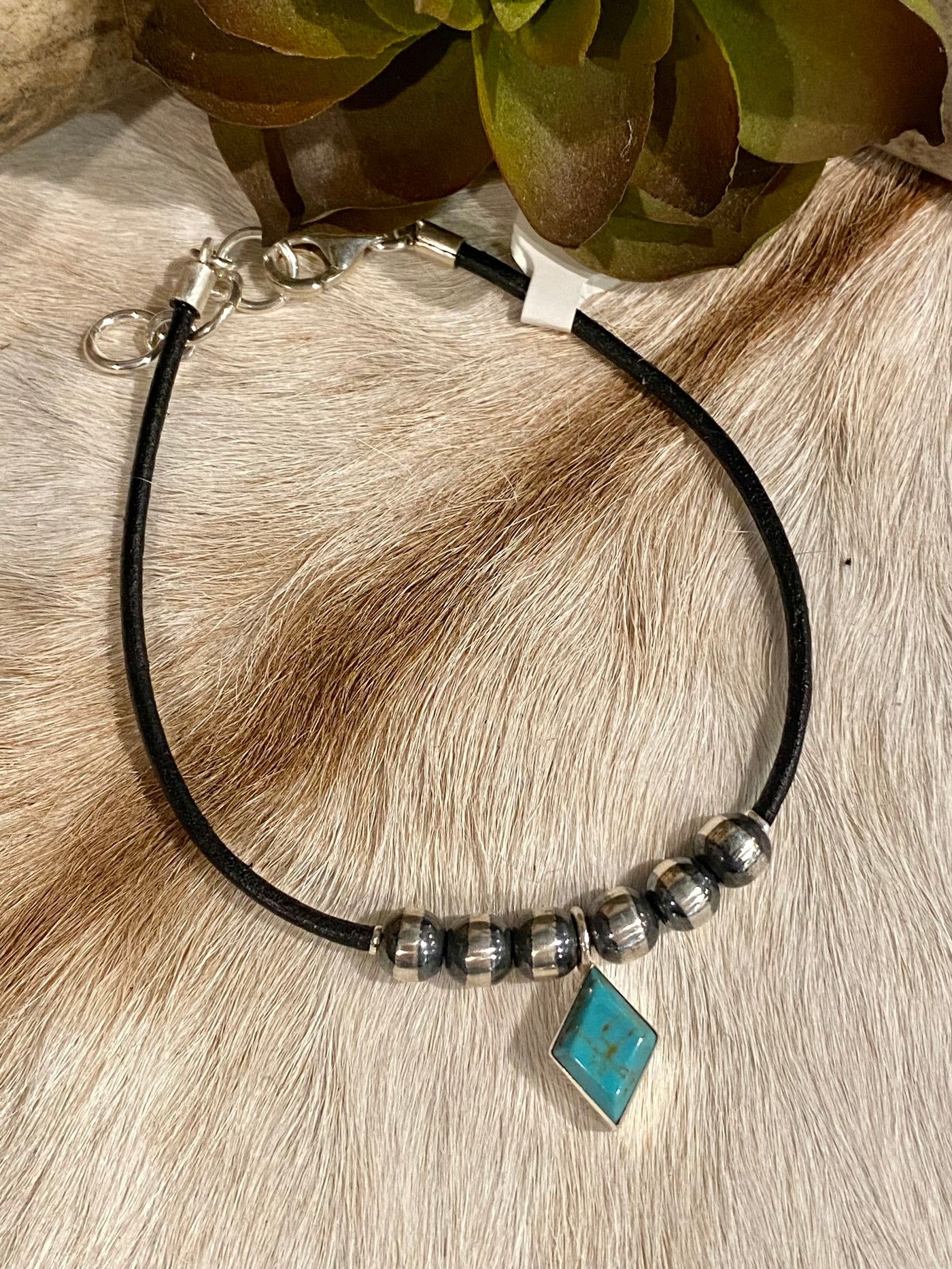 Diamond & Navajo Pearl Bracelet