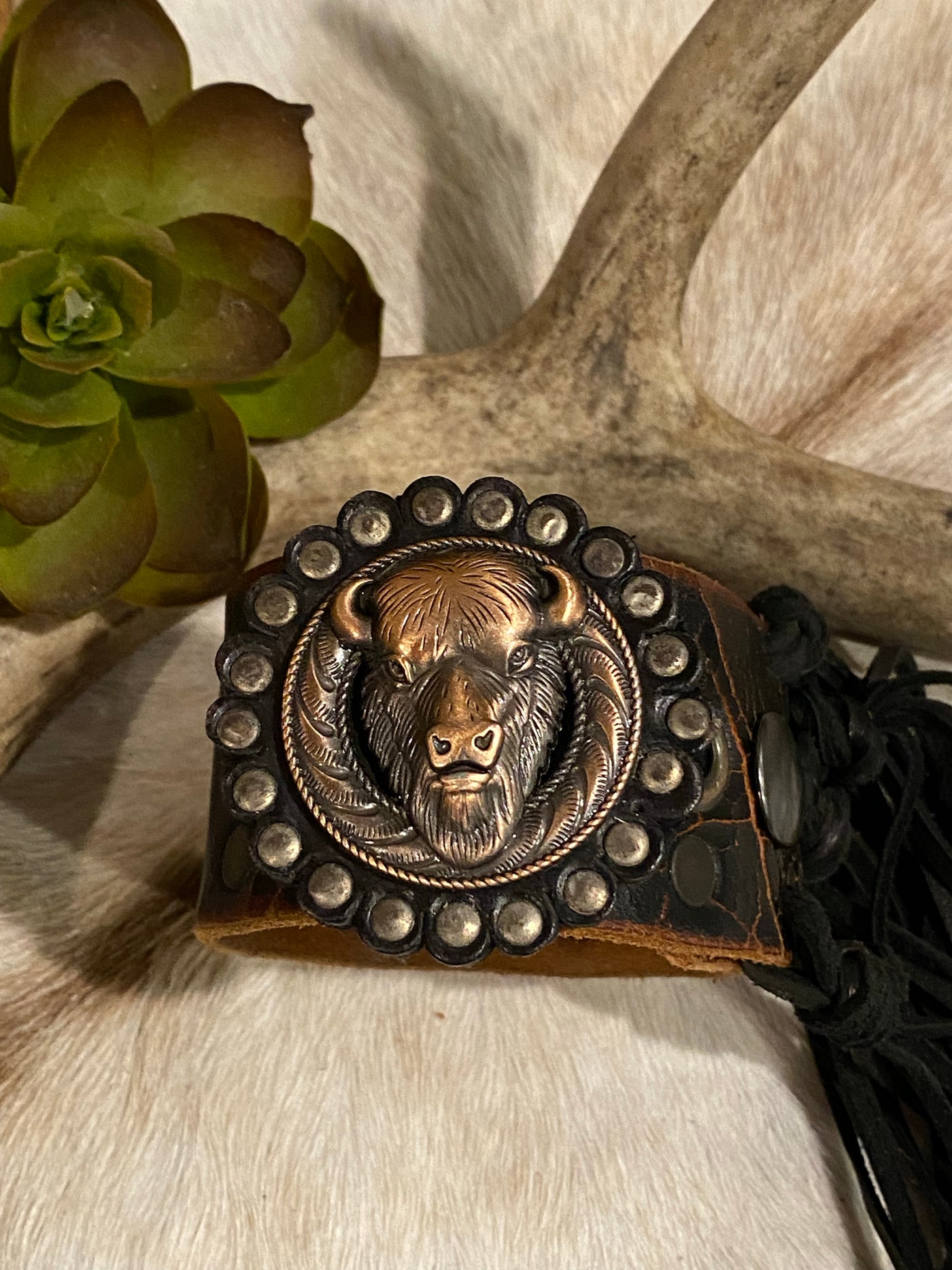 Leather Coin Cuff