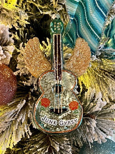 Junk Gypsy Ornament ~ Guitar