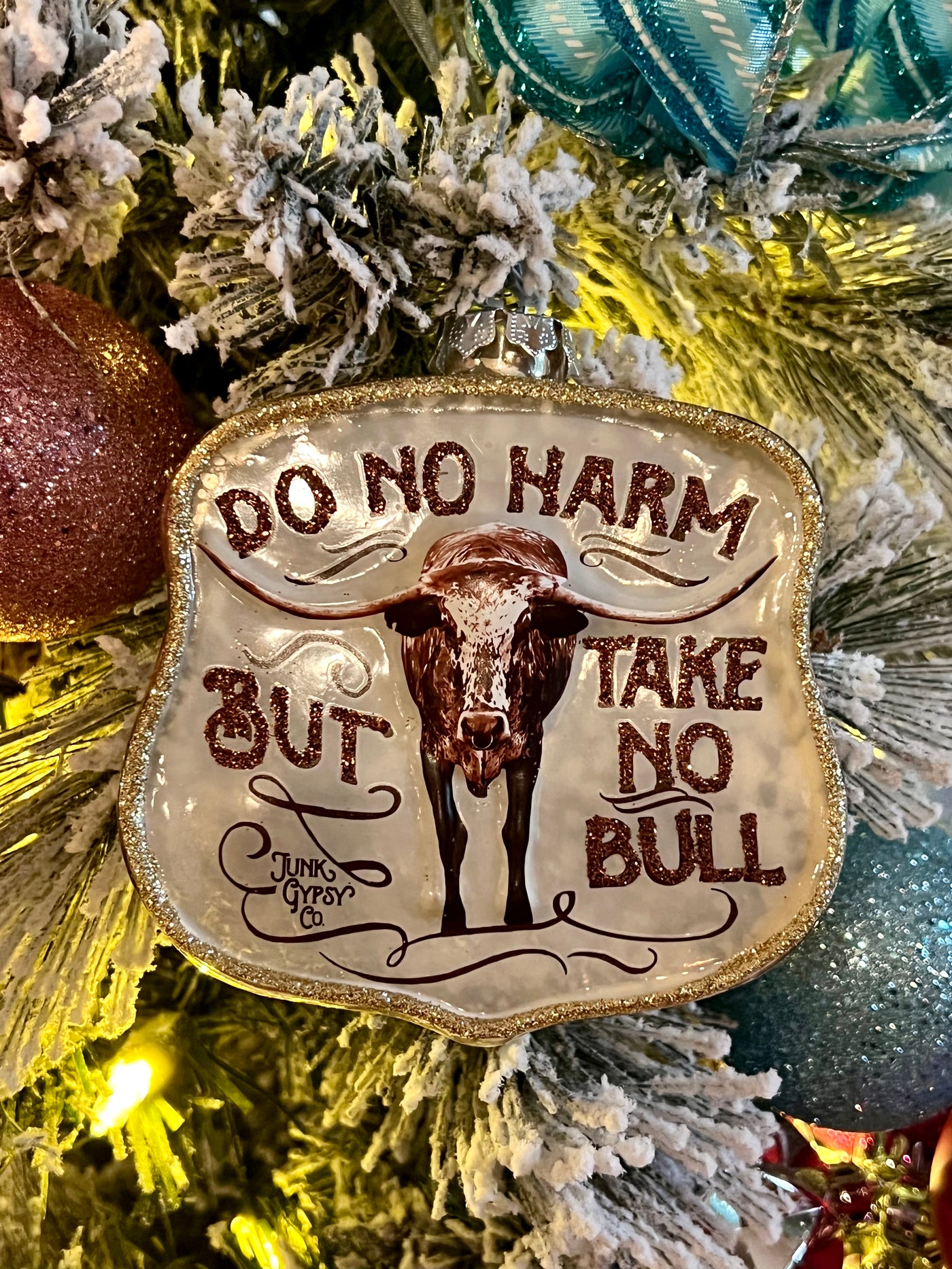 Junk Gypsy Ornament ~ Do No Harm