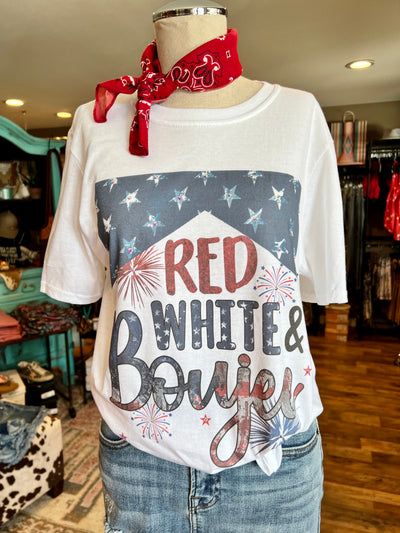 Red, White, & Boujee Tee