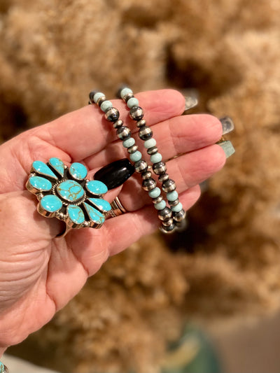 Turquoise Jasper & Navajo Pearl Bracelet