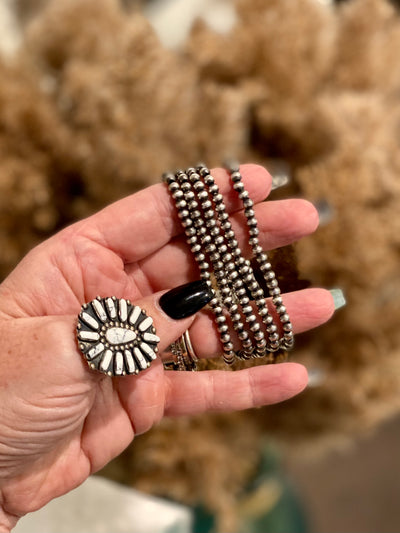 Navajo Pearl Stretch Bracelet